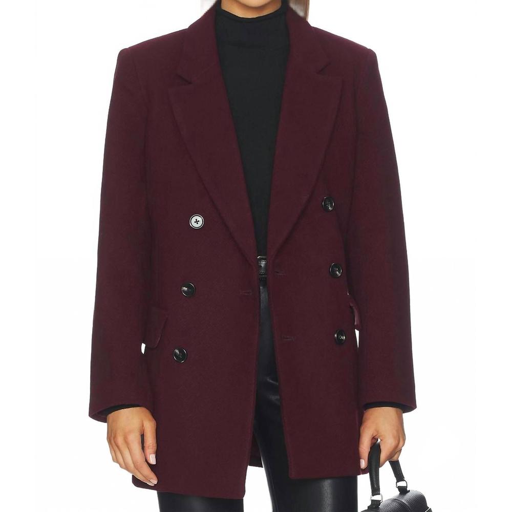 NEW PISTOLA emory blazer in claret
